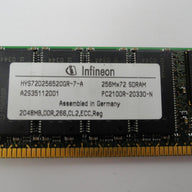 Infineon 2Gb DDR-266 PC2100R CL2 ECC Reg RAM ( HYS72D256520GR-7-A ) REF