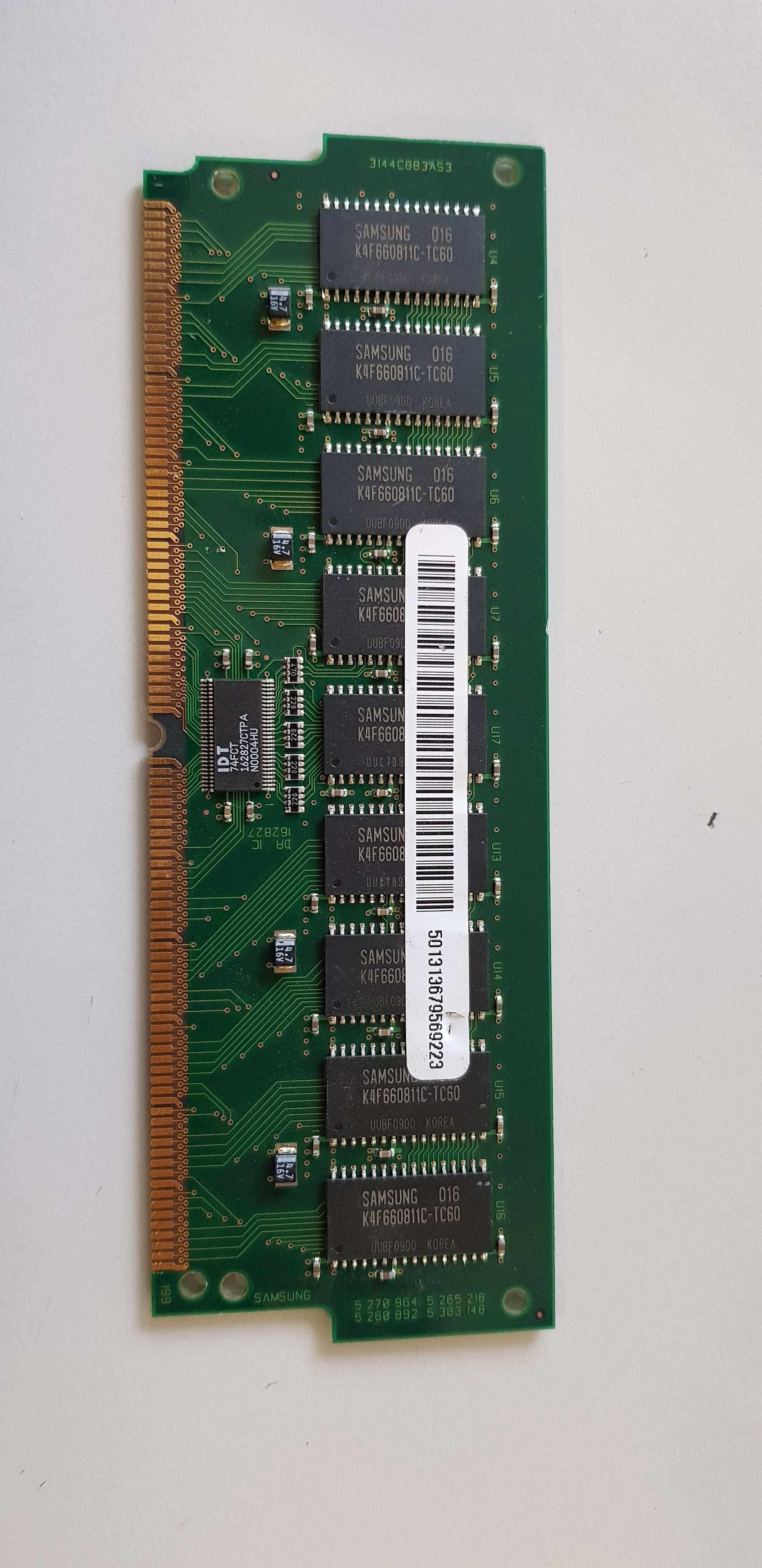 Samsung 128MB PC100 100MHz 60ns ECC 200-Pin DIMM Memory for Sun Ultra SPARCengine (M344C0883CT3-C60S0)