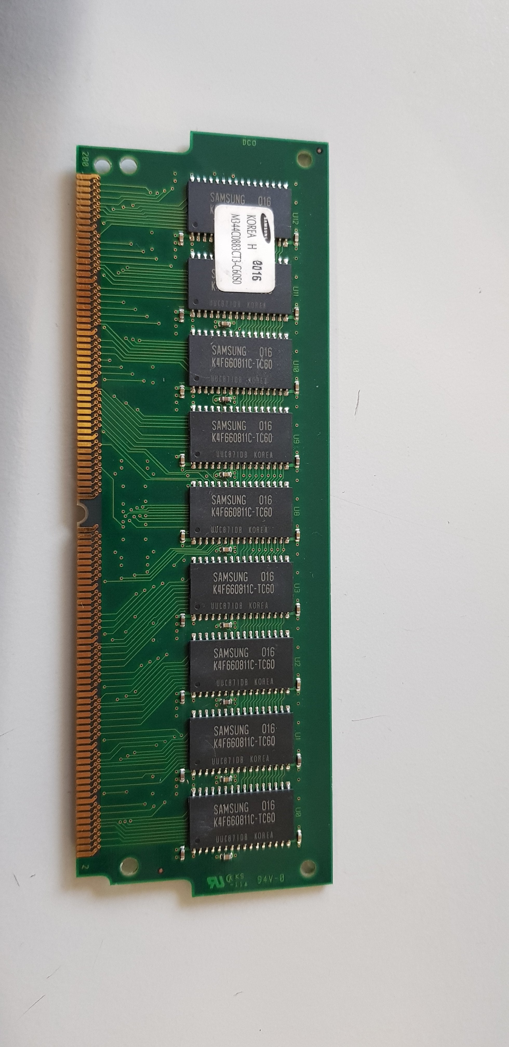 Samsung 128MB PC100 100MHz 60ns ECC 200-Pin DIMM Memory for Sun Ultra SPARCengine (M344C0883CT3-C60S0)