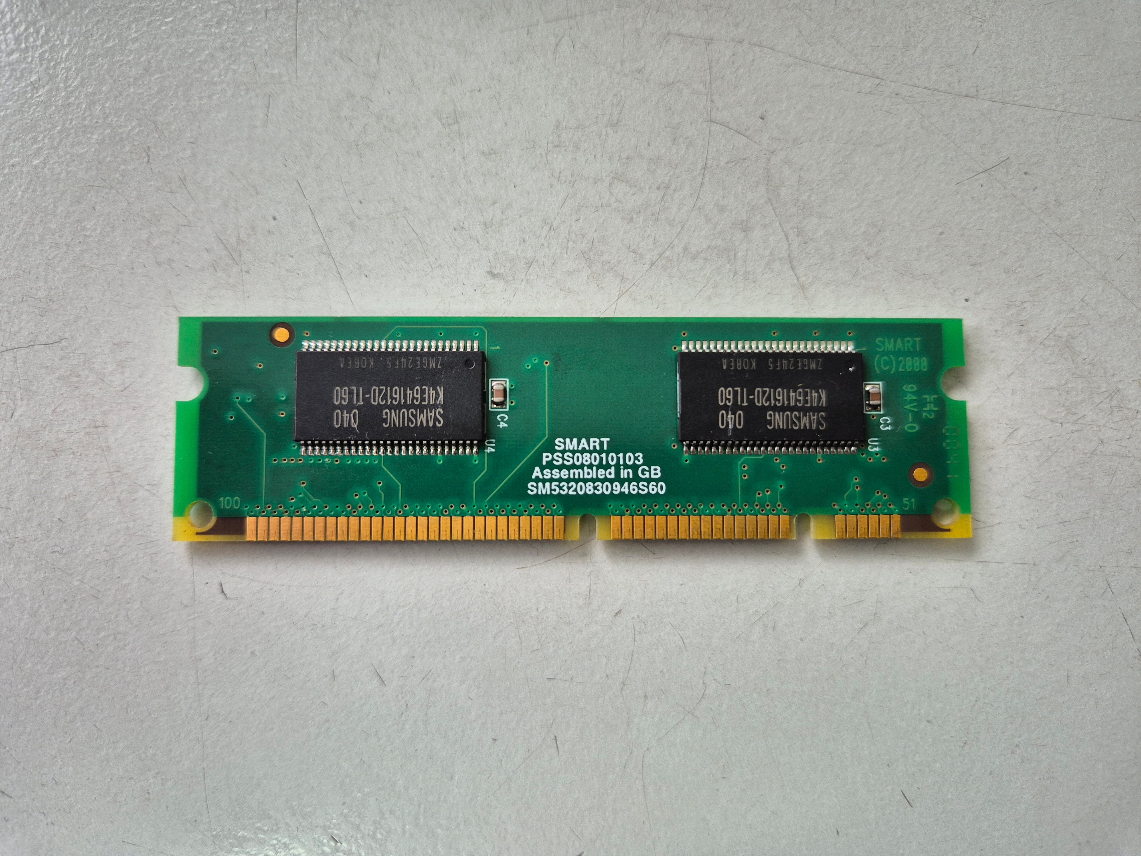 Smart 32MB 100-Pin 60ns EDO memory for CISCO ( SM5320830946S60 ) REF