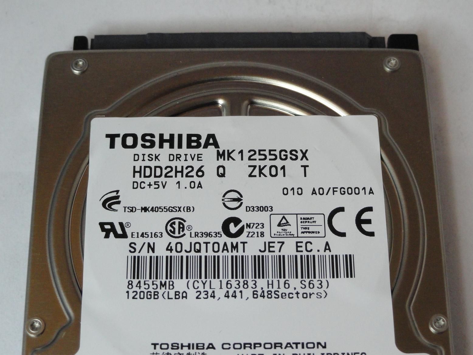 PR11400_HDD2H26_Toshiba 120GB SATA 5400rpm 2.5in Laptop HDD - Image3