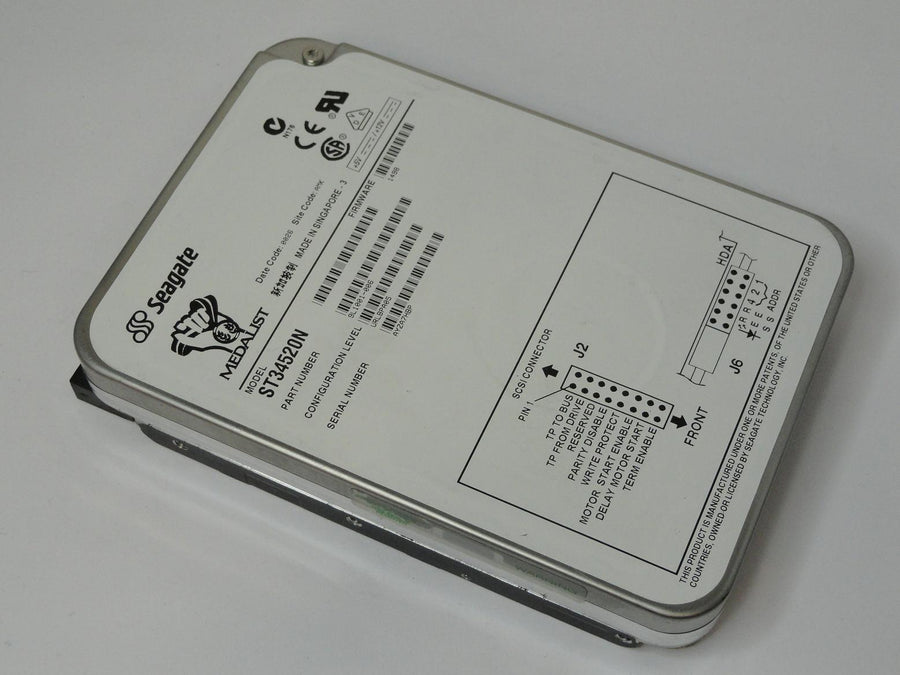Seagate 4.5GB SCSI 50 Pin 7200rpm 3.5in HDD ( 9L1001-006 ST34520N ) USED