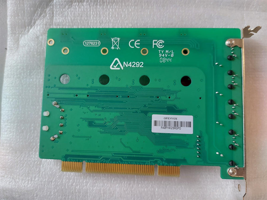 OpenVox A400P 4 Port Analog PCI Base Card Ver 5.0 ( A400P ) REF