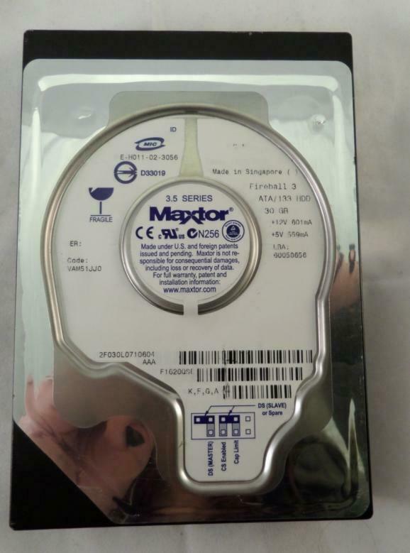 MAXTOR 30GB IDE 5400rpm 3.5" HDD ( 2F030L0 ) USED