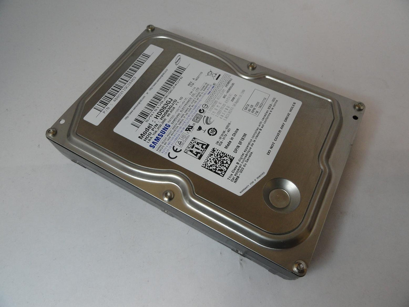 HD083GJ/D - Samsung Dell 80GB SATA 7200rpm 3.5in SpinPoint HDD - Refurbished