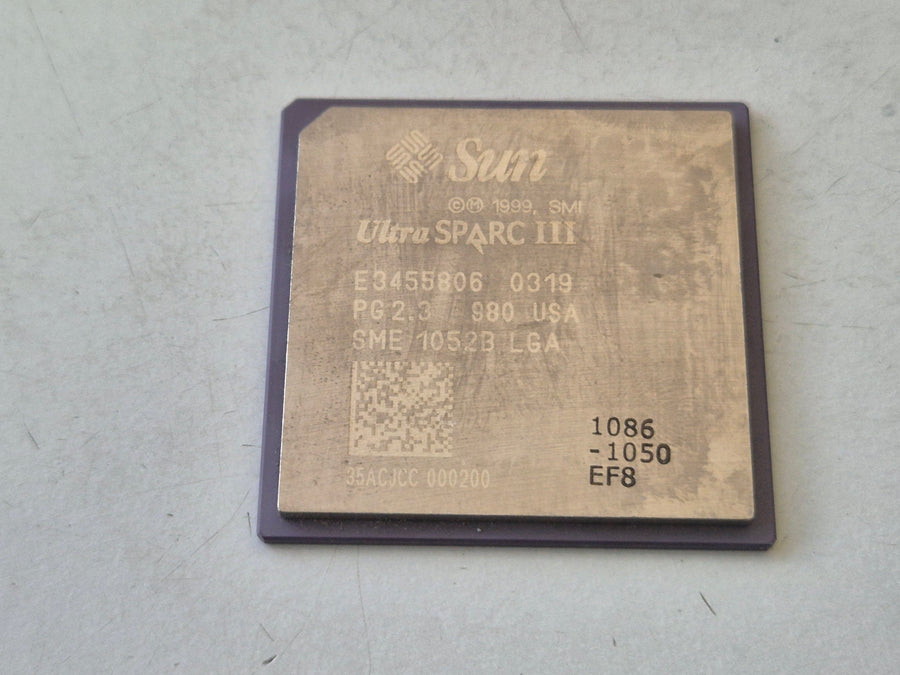 Sun Microsystems UltraSparc III 1.05GHz OEM/Tray Microprocessor ( SME 1052B LGA 1050 SME1052BLGA-1050 ) USED