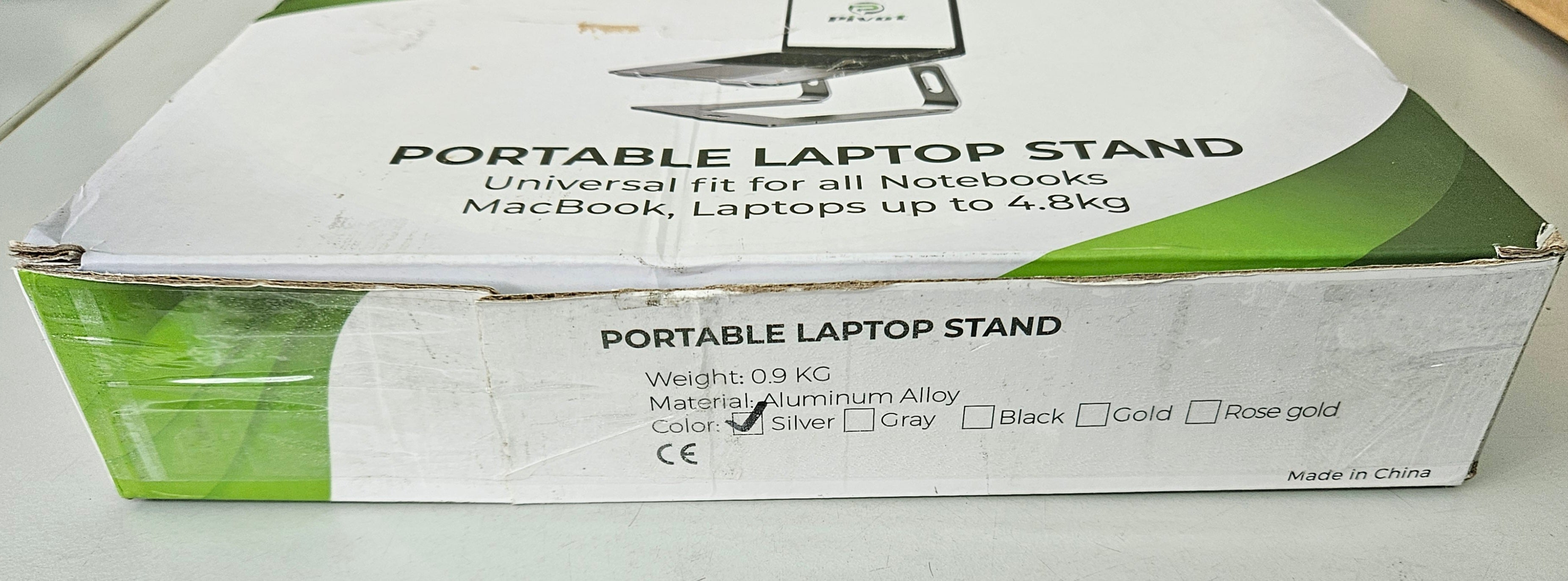 Pivot Portable Laptop Stand for laptops up to 4.8kg - Silver (NOB)