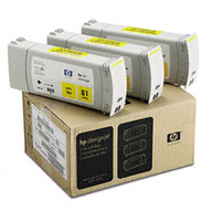 HP Original Ink Cartridge No 81 3Pk Yellow 680Ml ( C5069A ) NOB FINAL SALE