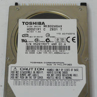 MC6420_HDD2191_Toshiba 80GB IDE 5400rpm 2.5in HDD - Image3