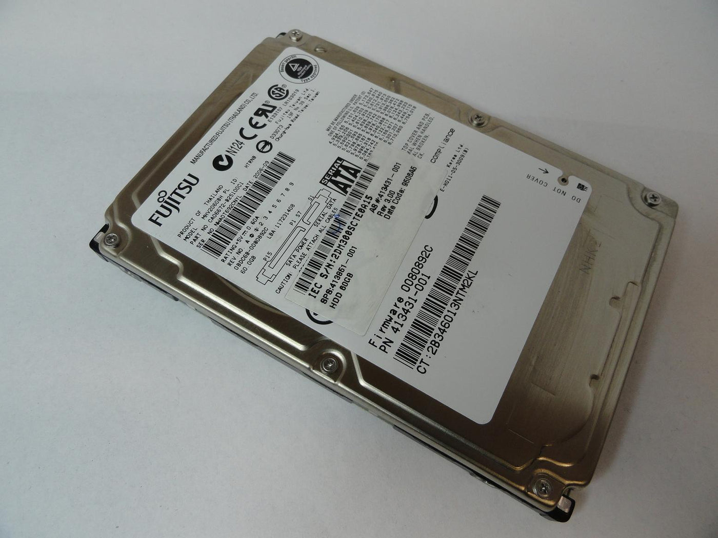 CA06672-B25100C1 - Fujitsu HP 60GB SATA 5400rpm 2.5in HDD - Refurbished