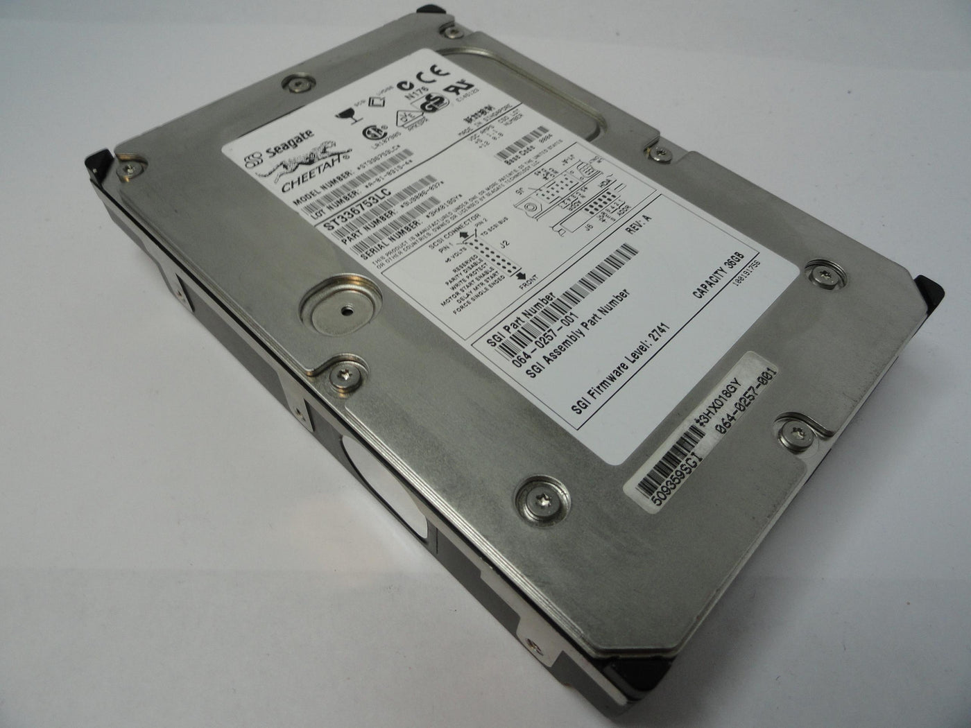 Seagate SGI 36GB SCSI 80 Pin 15Krpm 3.5in HDD ( ST336753LC 9U9006-037 064-0257-001 ) REF