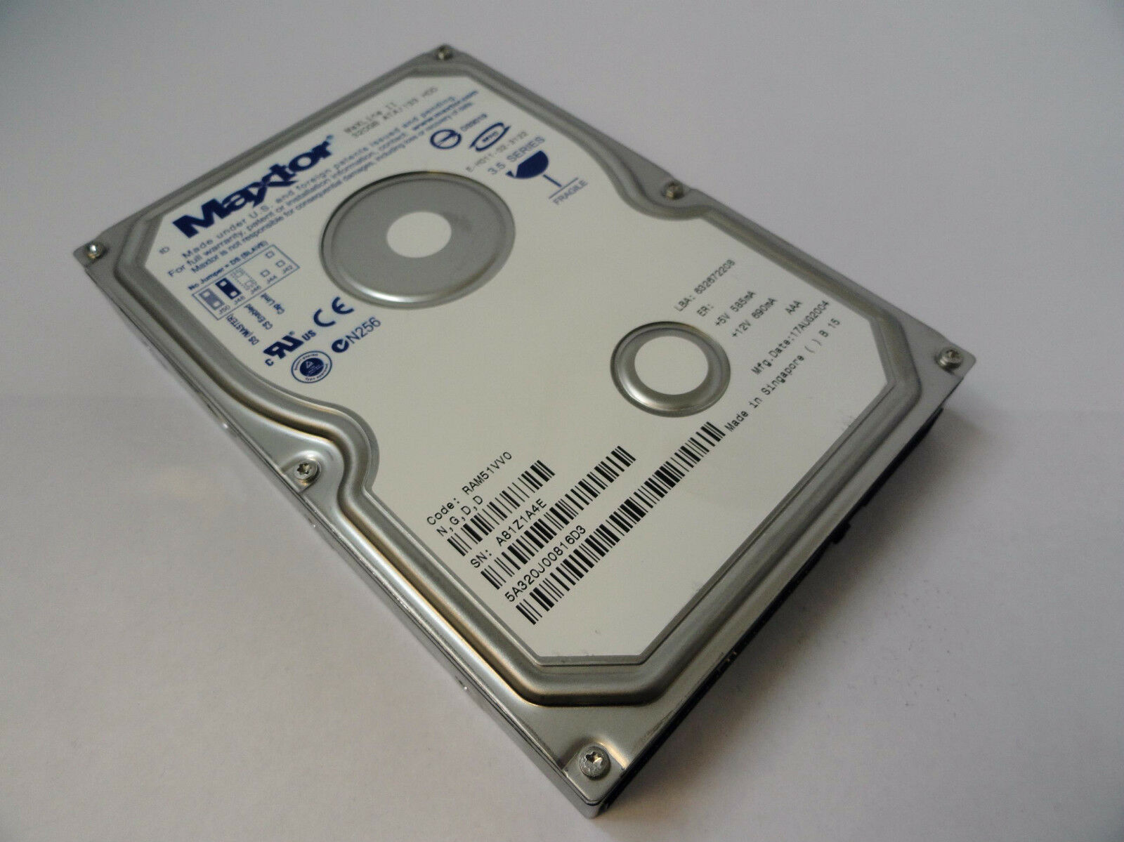 Maxtor 320GB IDE 5400rpm 3.5in HDD ( 5A320J0 ) REF