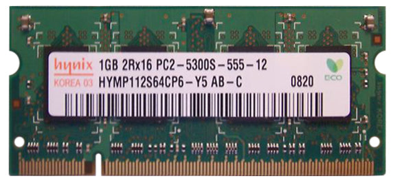 Hynix 256MB DDR2 667MHz PC2-5300 200Pin CL5 SODIMM ( HYMP532S64CP6-Y5 ) REF