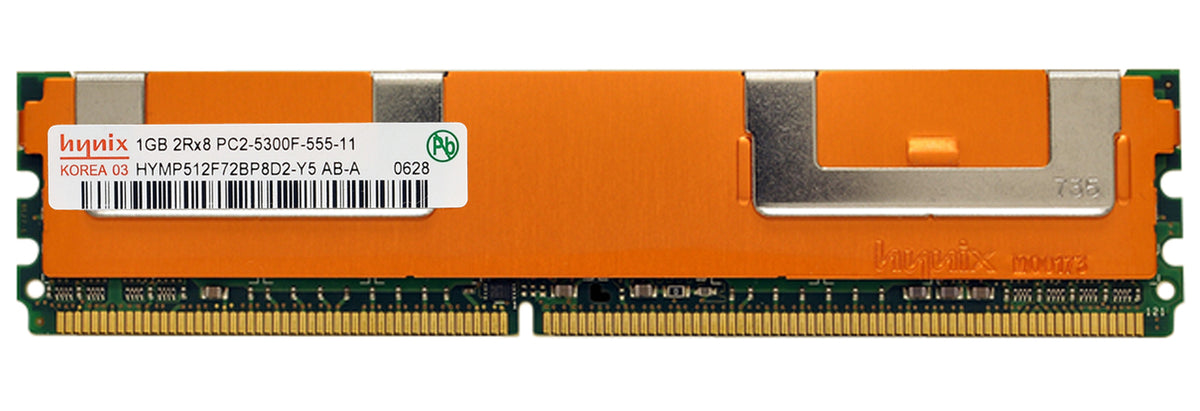 Hynix 1GB PC2-5300 DDR2-667MHz ECC Fully Buffered CL5 240-Pin DIMM ( HYMP512F72BP8D2-Y5 AB-A ) REF