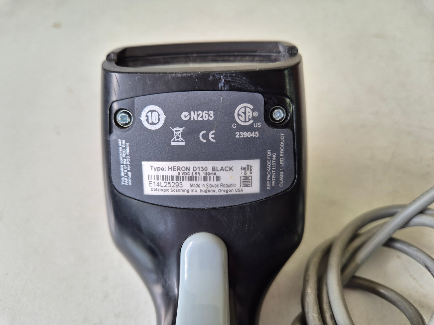 Datalogic Heron D130 USB Barcode Scanner - Black ( D130 ) USED