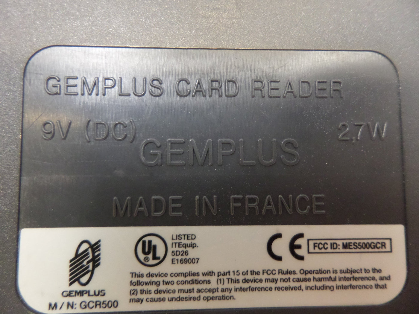 PR26372_GCR500_GEMPLUS GCR500 Smart Card Reader / Writer - Image7