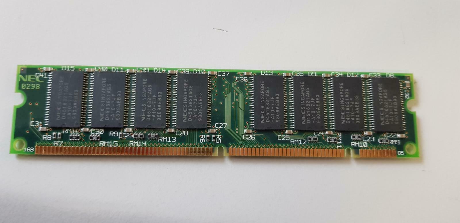 HP NEC 32MB PC66 66MHz non-ECC Unbuffered CL2 168-Pin DIMM ( D5362-63001 MC-454AD645F-A10 1818-7098 ) REF