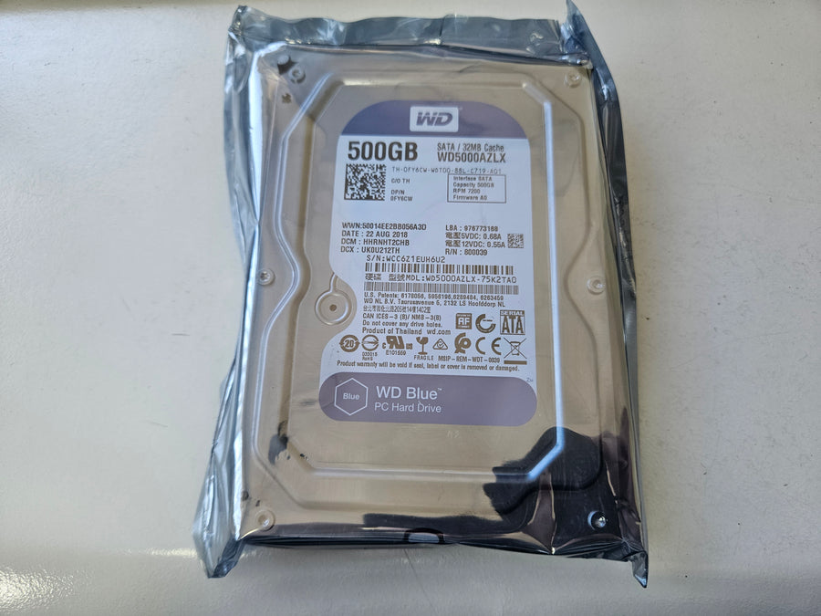 Western Digital Dell Blue 500GB 7200RPM SATA 3.5in HDD ( WD5000AZLX WD5000AZLX-75K2TA0 0FY6CW ) REF