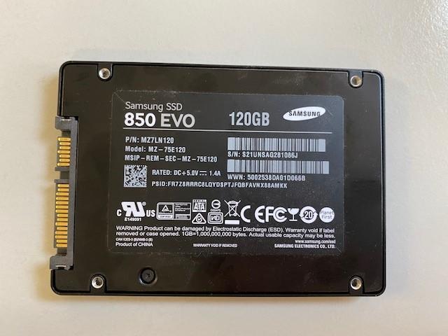 Samsung 850 EVO SSD 120GB MZ7LN120 MZ-75E120
