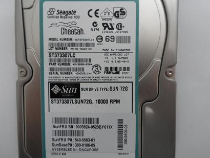 PR17578_9V3006-050_Seagate Sun 73GB SCSI 80 Pin 10Krpm 3.5 ReCert HDD - Image4