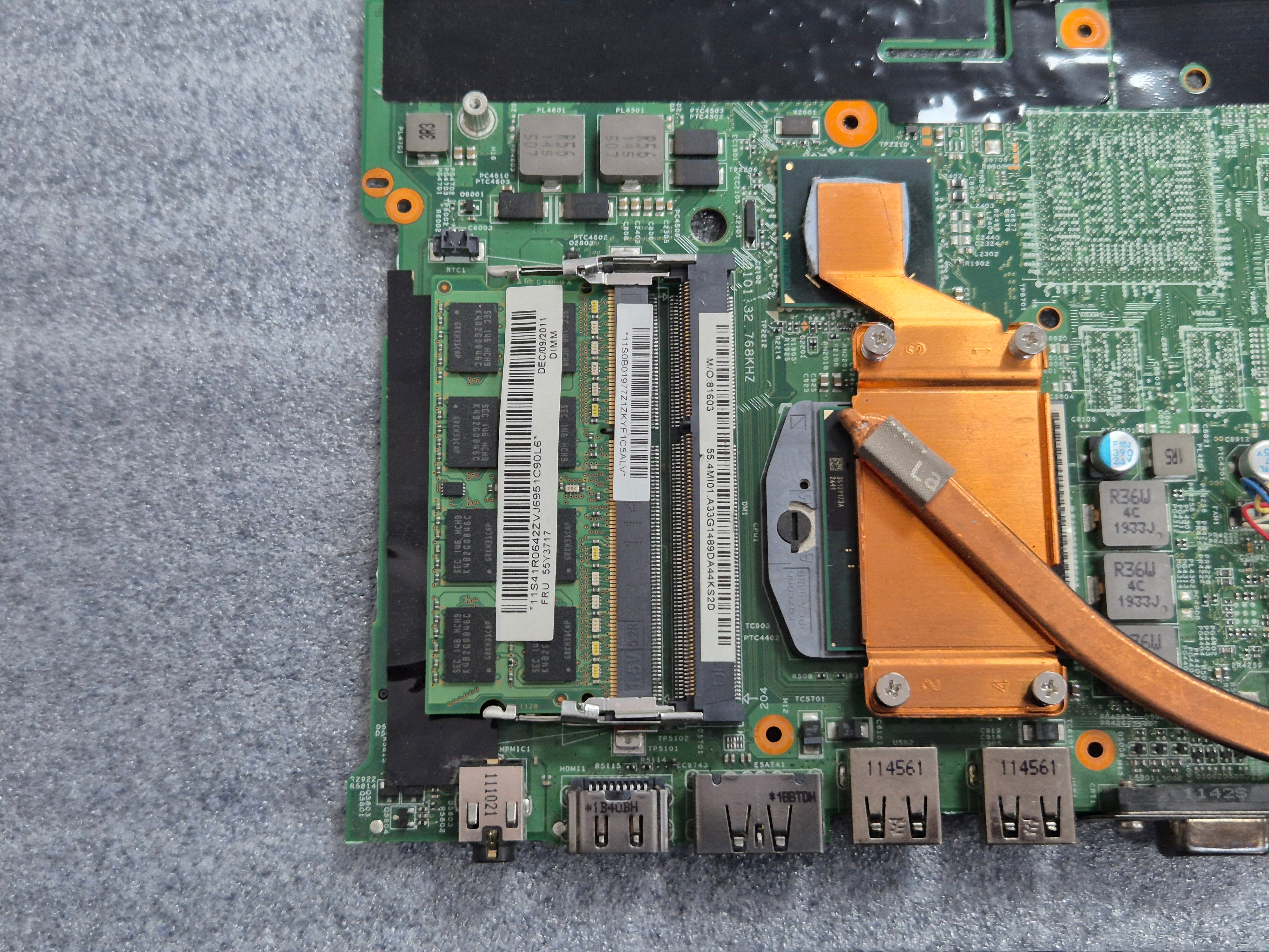 Lenovo ThinkPad Edge E520 (1143-B5G) Motherboard i5 4GB RAM ( 04W1748 ) USED