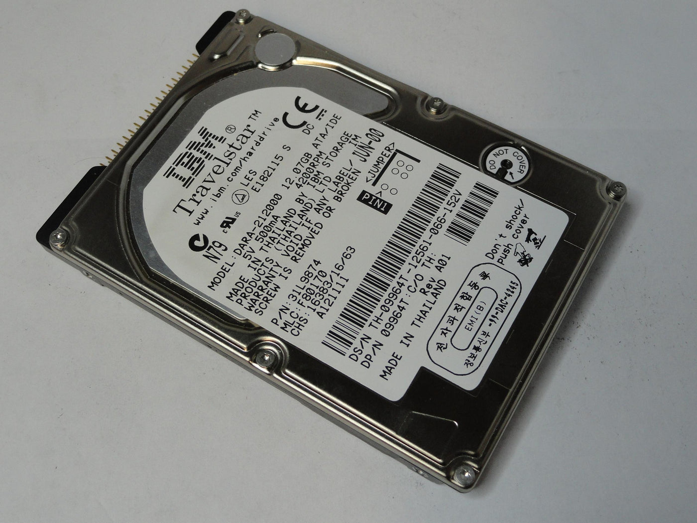31L9874 - IBM Dell 12Gb IDE 4200rpm 2.5in HDD - Refurbished