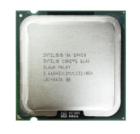 Intel Core 2 Quad Q9450 2.66GHz 1333MHz FSB 12MB L2 Cache Socket LGA775 CPU ( SLAWR ) REF