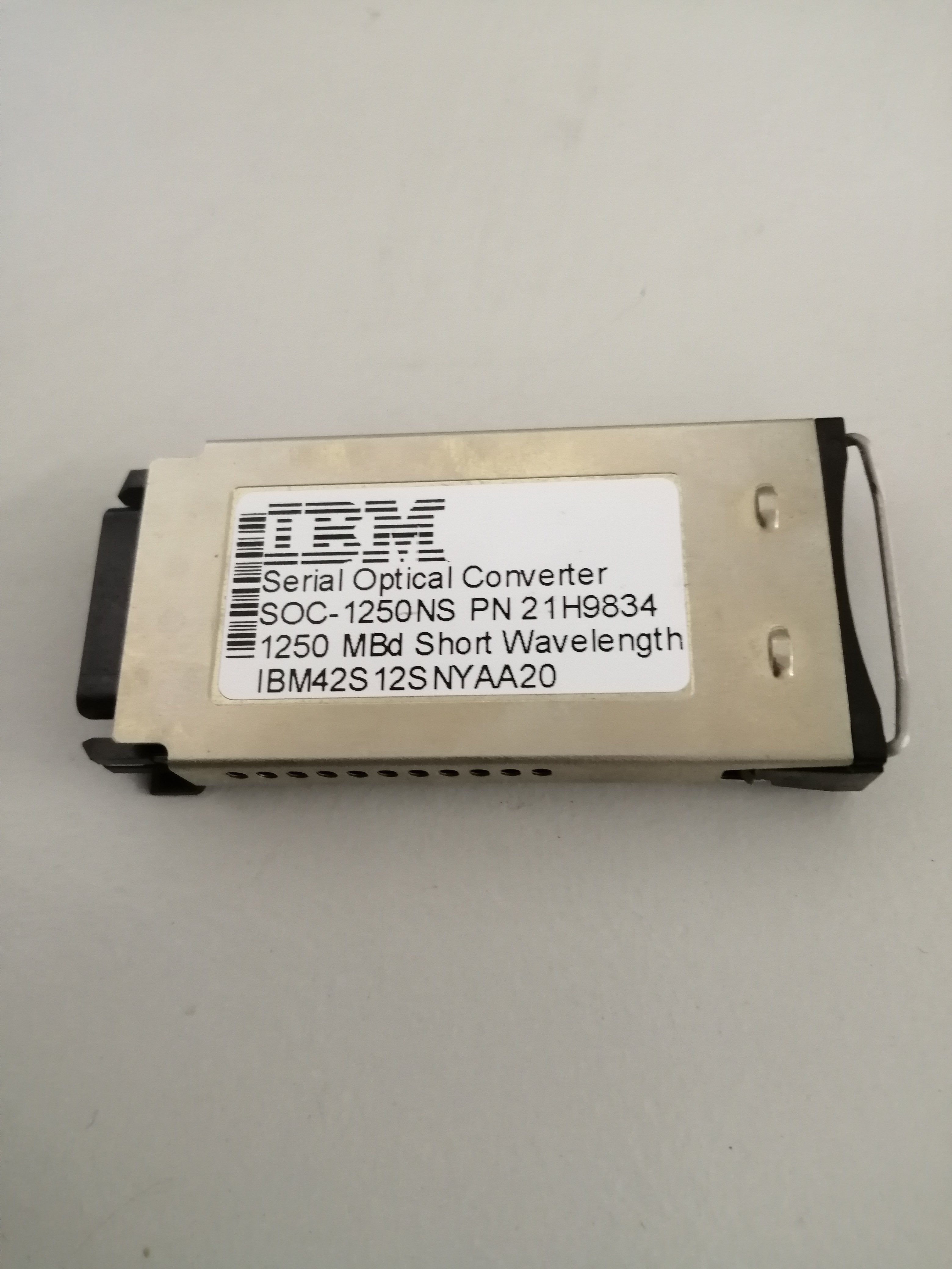 IBM OPTICAL CONVERTER 1250NS ( IBM42S12SNYAA20 21H9834 ) USED