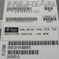 CA06200-B20800VR - Fujitsu Sun 73GB SCSI 80 Pin 10Krpm 3.5in HDD - Refurbished