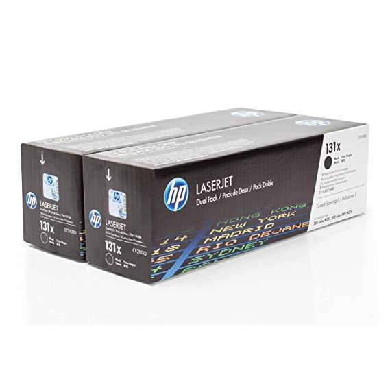 HP LASERJET Dual Pack Print Cartridges Black ( 131x CF210XD ) NEW OLD STOCK