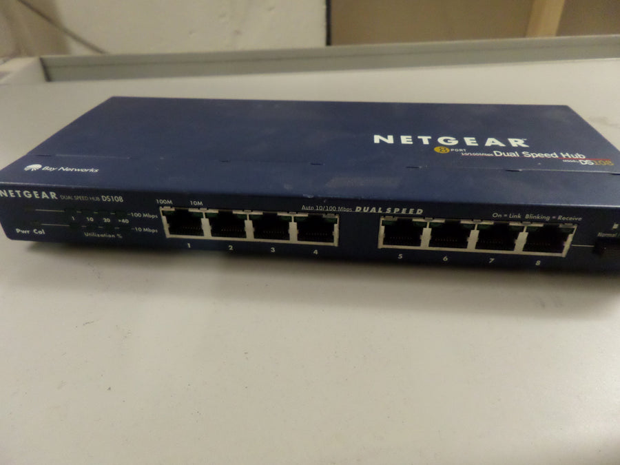 Netgear DS108 8 Port Dual Speed Hub Switch No PSU ( DS108 DS108    Netgear )