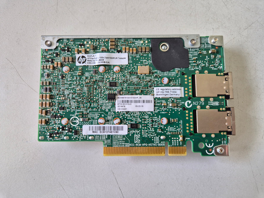 HP FlexFabric 10Gb 2-Port 533FLR-T Adaptor ( HSTNS-B009 700757-001 701534-001 ) REF
