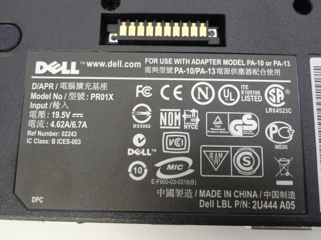 Port Replicator for use with Dell Laptops (  0HD062 2U444 A03 PR01X Dell)