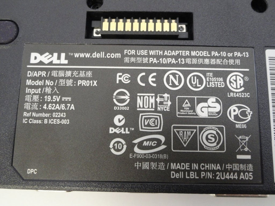 Port Replicator for use with Dell Laptops (  0HD062 2U444 A03 PR01X Dell)