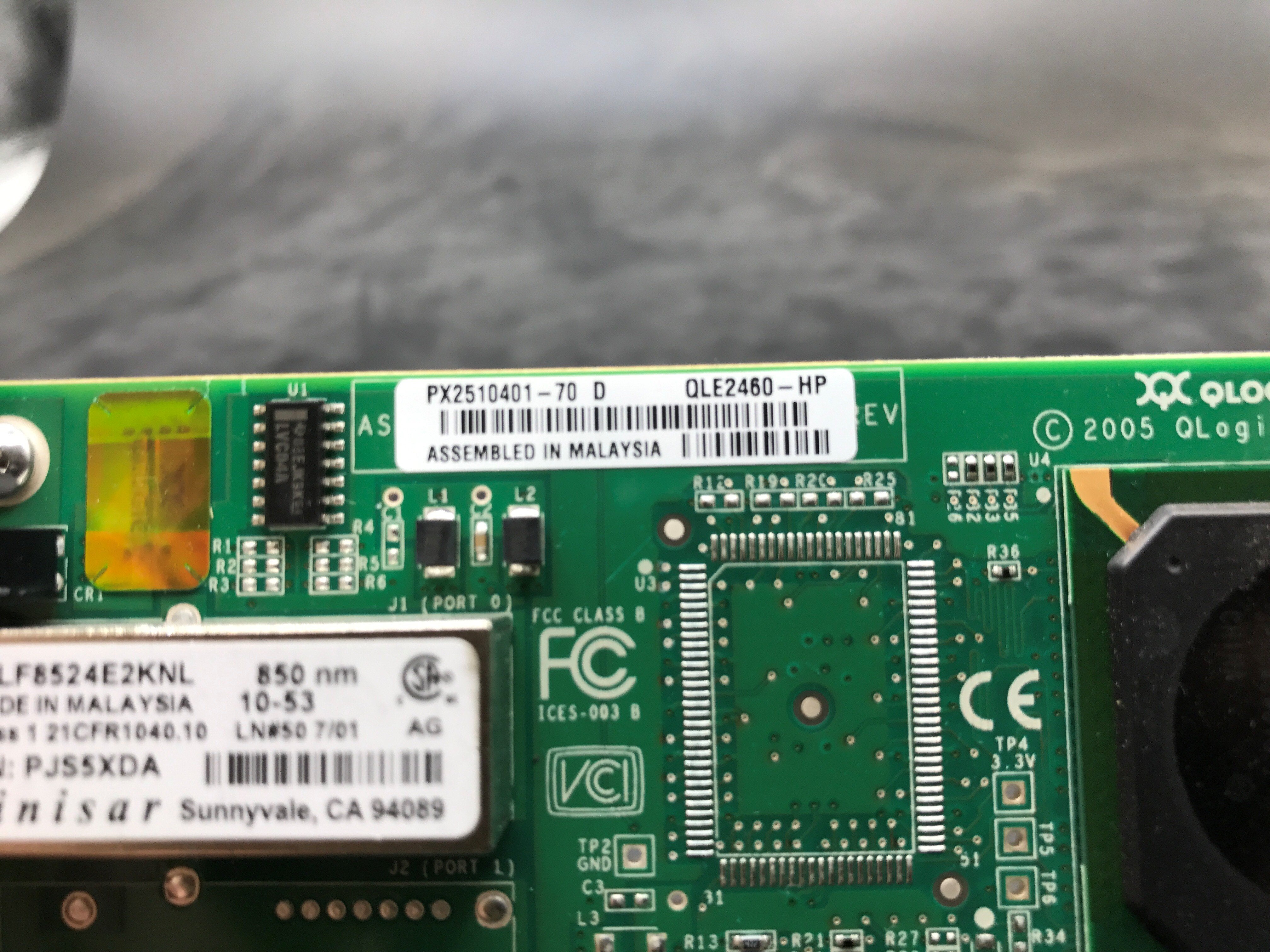 QLogic 4Gbps Fibre Channel PCIe Network Card ( QLE2460-HP / PX2510401-70 D / AE311-60001 REF)