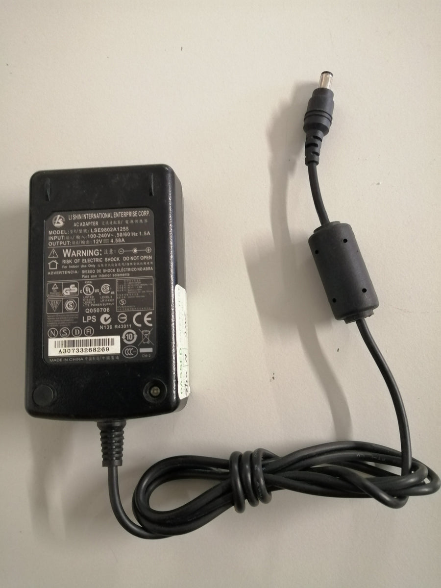 LI SHIN AC ADAPTER IN 240 V OUT12V ( LSE9802A1255 USED )