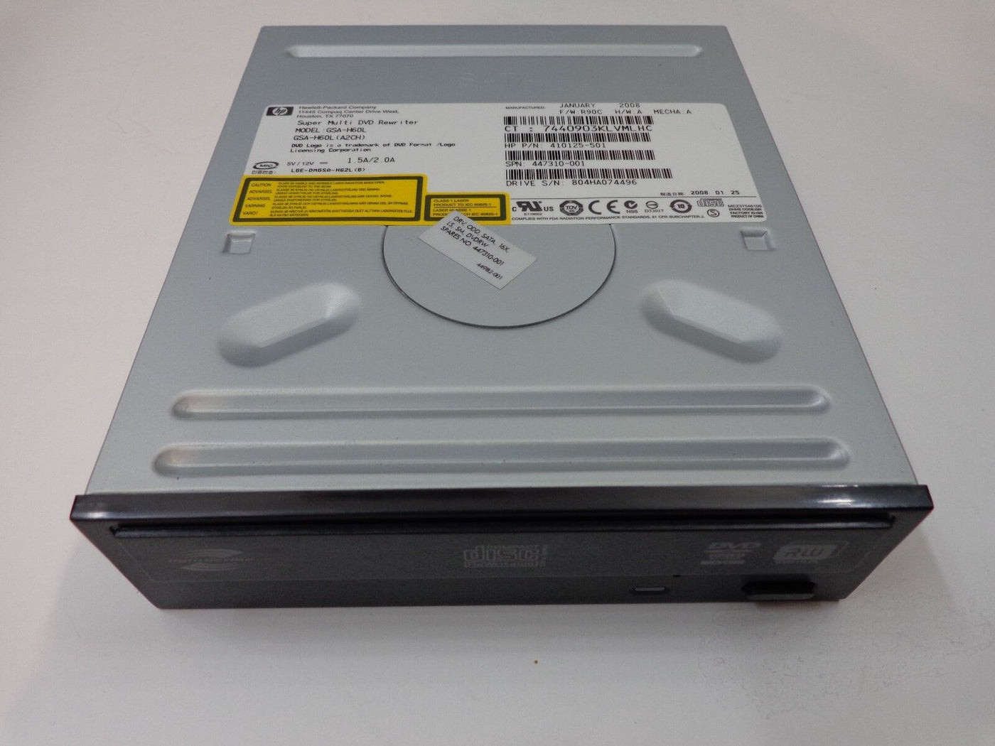 HP GSA-H60L 16X SATA SUPERMULTI DL DVD/RW Drive ( 410125-501 GSA-H60L(A2CH) 447310-001 ) USED