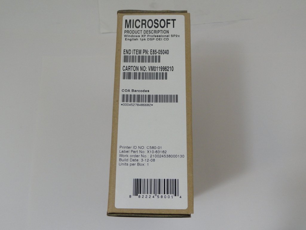 Windows XP Pro OEM