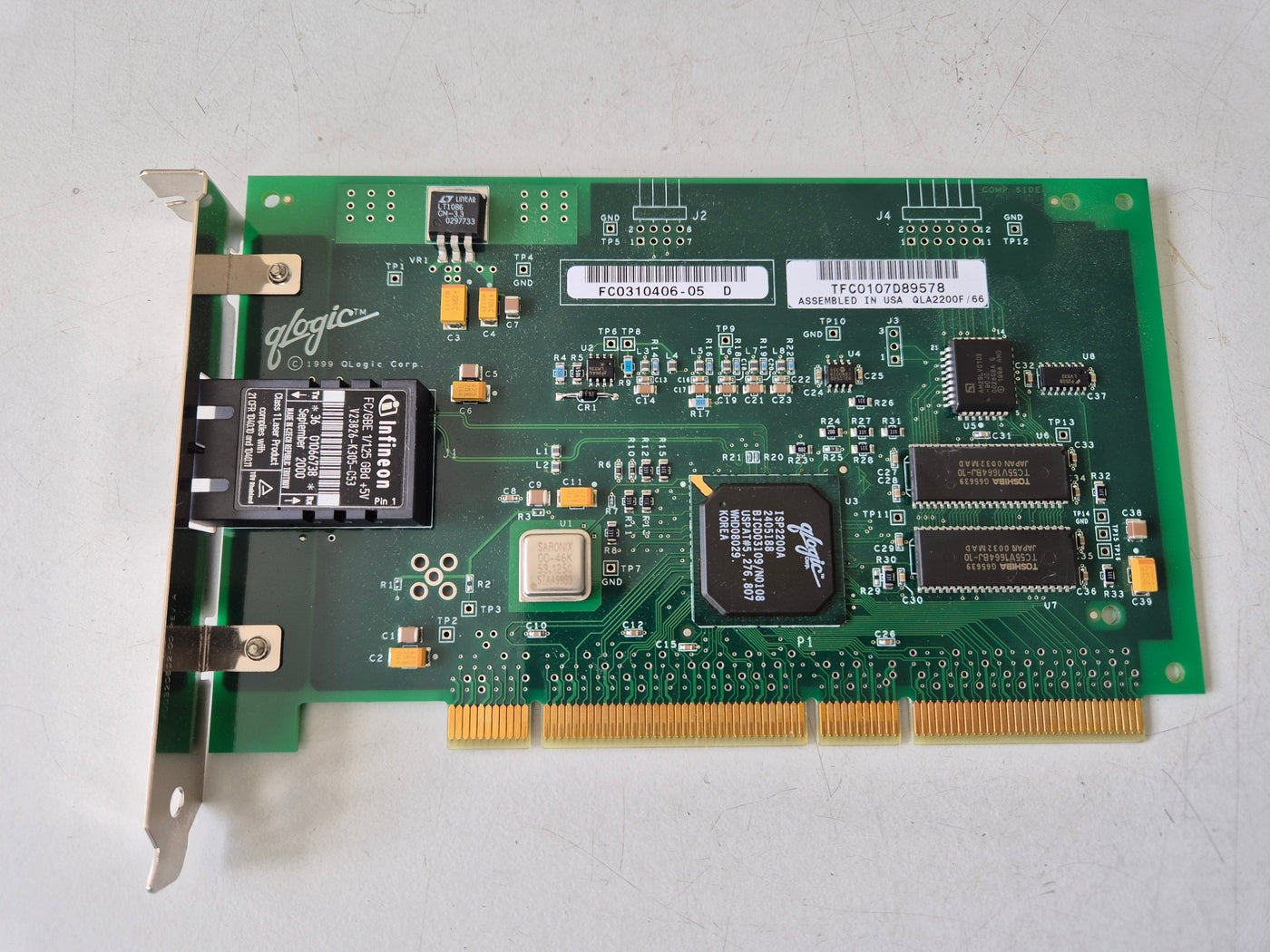 Qlogic Fibre Channel TX PCI Host Bus Adapter ( FC0310406-05 ) USED