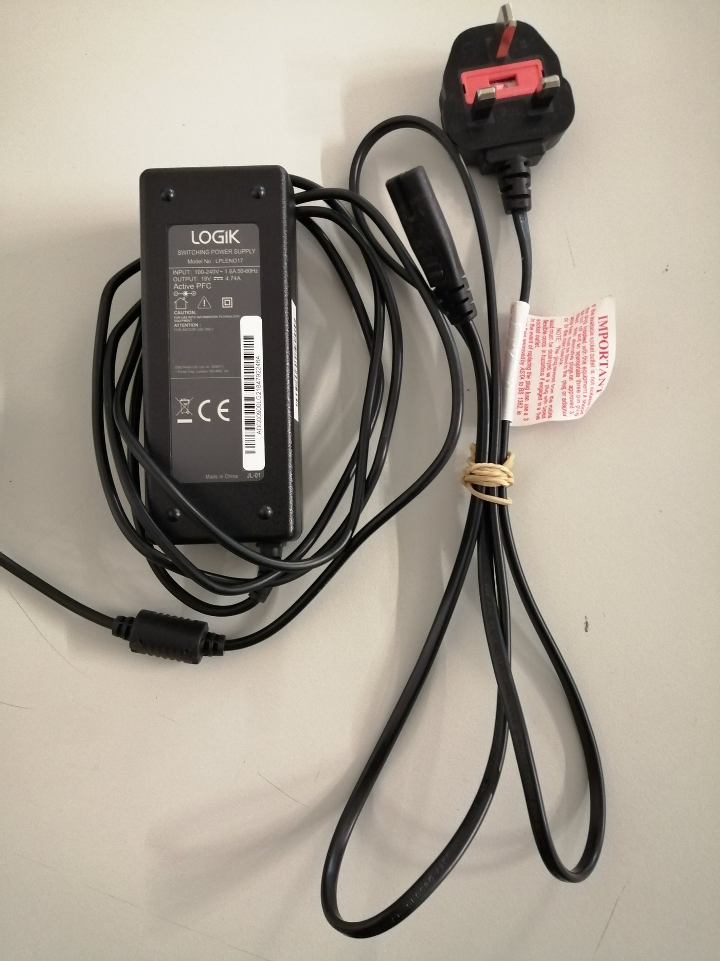 Logik Lenovo Laptop Power Adaptor (LPLEN017 USED)