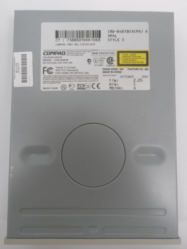 Compaq 48x CD-ROM Drive ( CRD-8481B   Compaq PN 176135-670 )