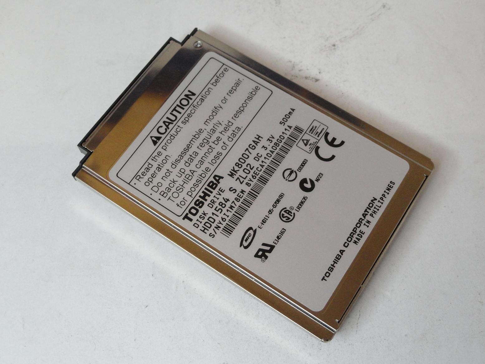HDD1584 - Toshiba 80Gb CF 4200rpm 1.8in HDD - Refurbished
