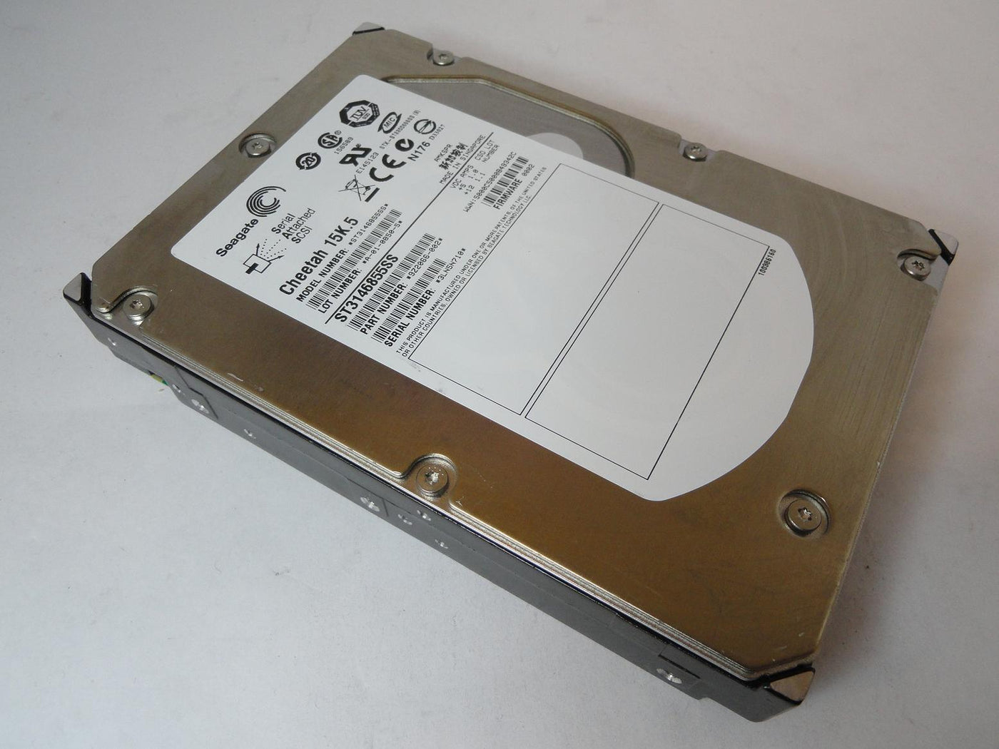 Seagate 146Gb SAS 15Krpm 3.5in HDD ( 9Z2066-002 ST3146855SS ) REF