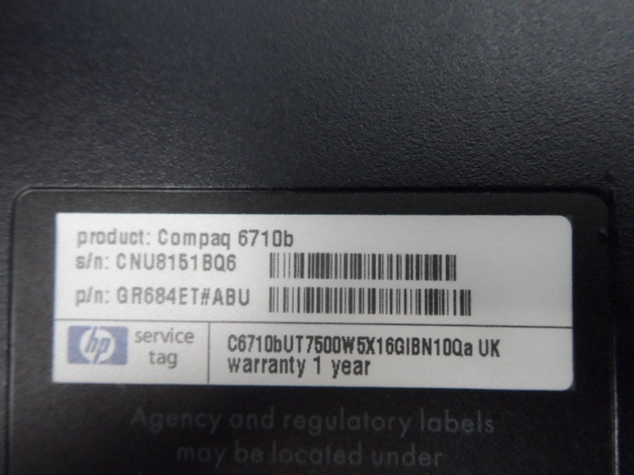 PR23050_GR684ET#ABU_HP 6710b Core 2 Duo 2.2GHz Laptop - Image2