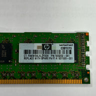 HP/Micron 2GB PC3-10600 DDR3-1333MHz 240-Pin DIMM ( MT18JSF25672PDZ-1G4F1DD  500202-061 501533-001 )
