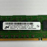HP/Micron 2GB PC3-10600 DDR3-1333MHz 240-Pin DIMM ( MT18JSF25672PDZ-1G4F1DD  500202-061 501533-001 )
