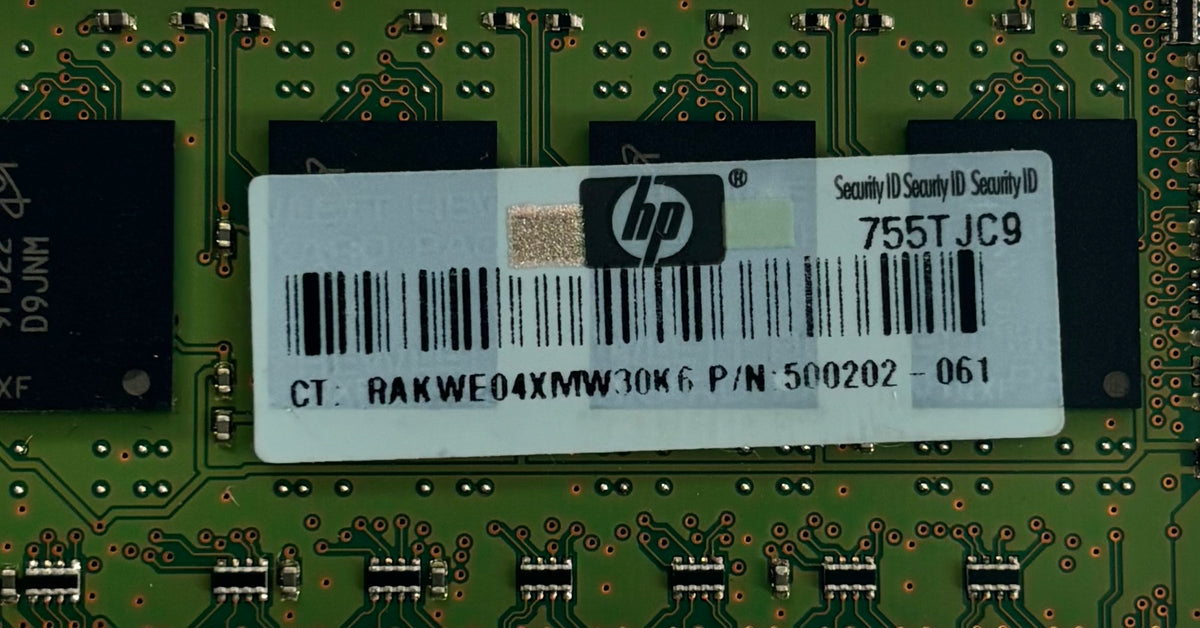 Micron HP 2GB PC3-10600 DDR3-1333MHz 240-Pin DIMM ( MT18JSF25672PDZ-1G4D1AB 500202-061 ) REF