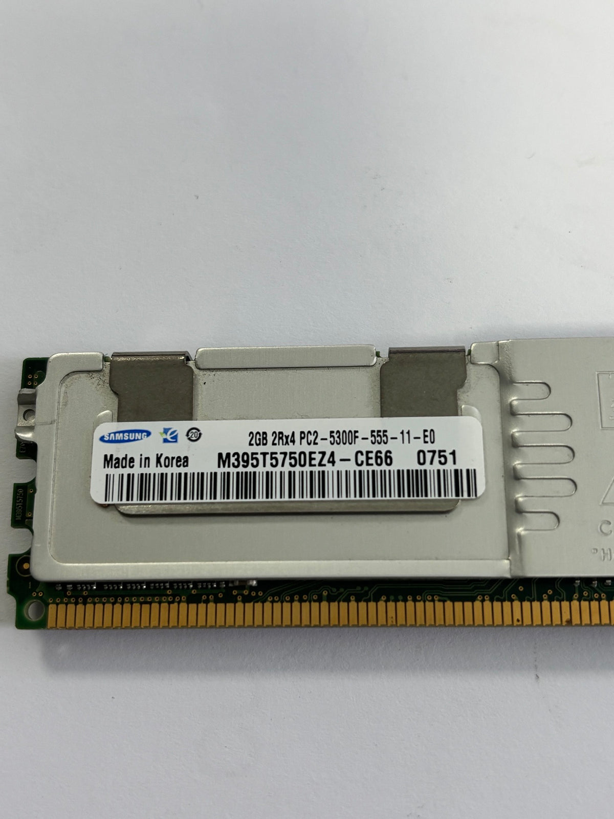 Samsung 2GB DDR2 PC2-5300FB-DIMM 240Pin 667MHz Server MEMORY ( M395T5750EZ4-CE66 ) USED