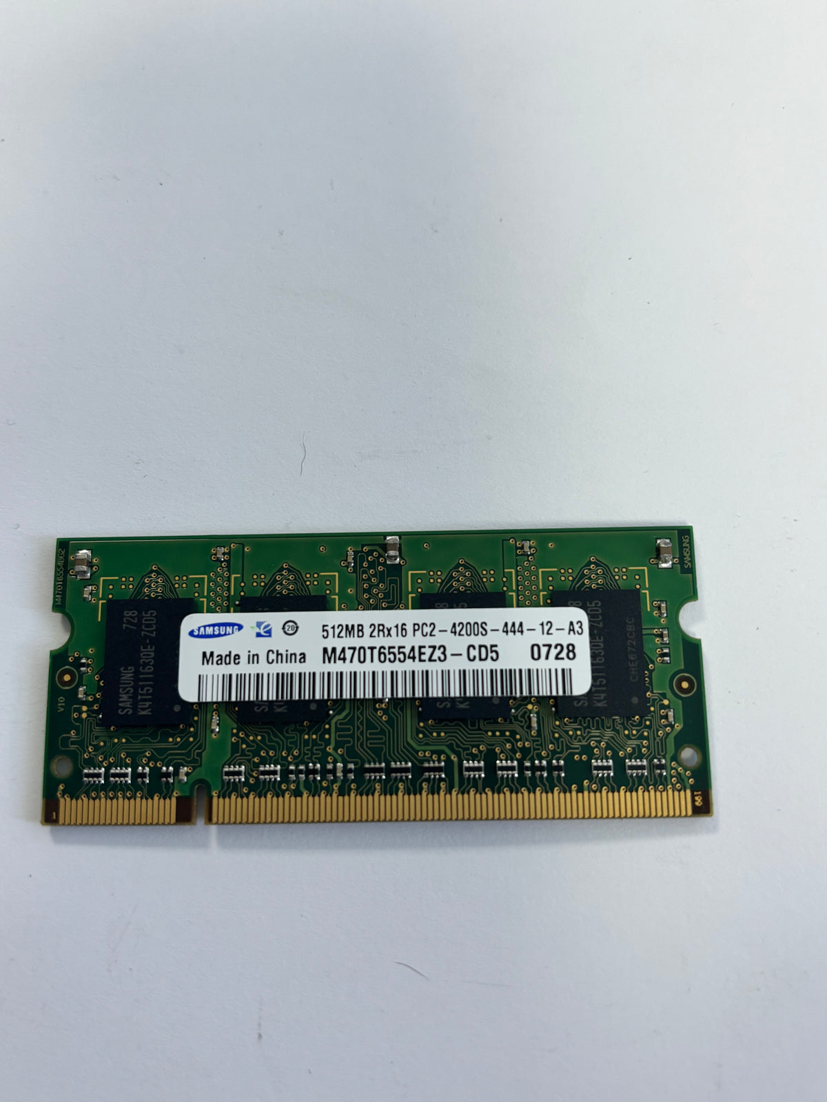 Samsung 512MB PC2-4200 200pin DDR2 Laptop Memory ( M470T6554EZ3-CD5 ) REF