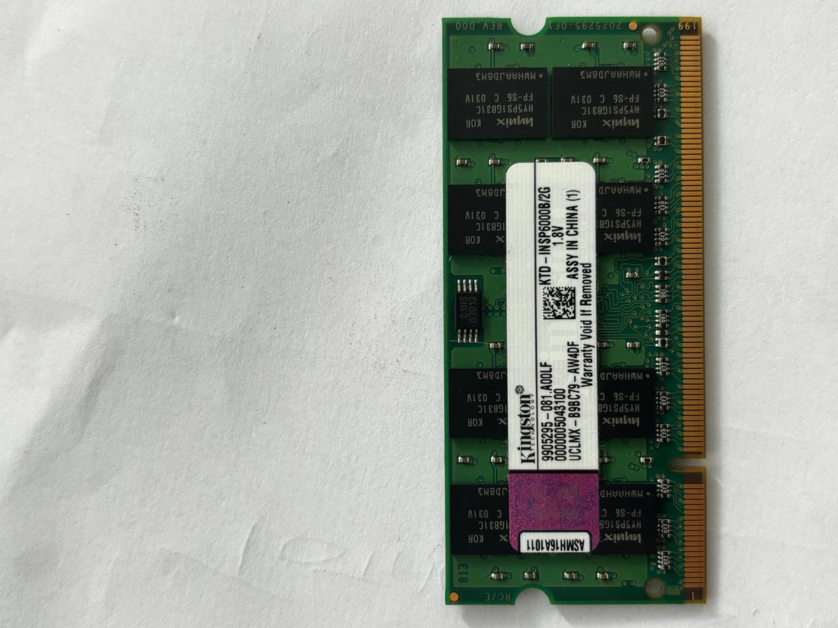 Kingston 4GB Kit (2 X 2GB) PC2-5300 DDR2-667MHz non-ECC CL5 200-Pin SoDimm  ( 9905295-081.A00LF KTD-INSP60008/2G ) REF 